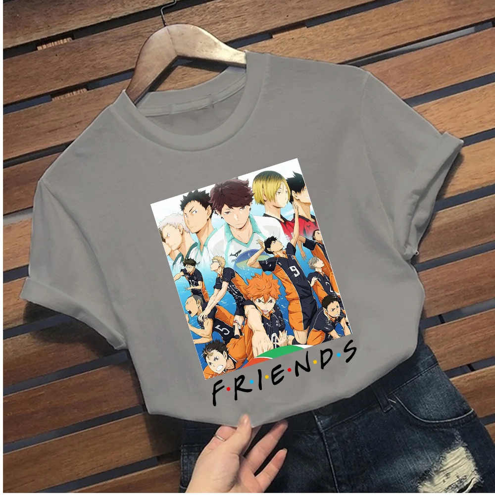 

Anime Haikyuu T Shirt Men Funny Karasuno Fly High Summer Tshirt Male