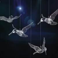 transparent crystal acrylic little bird party supplies birthday wedding pendant christmas stage ceiling aerial decoration