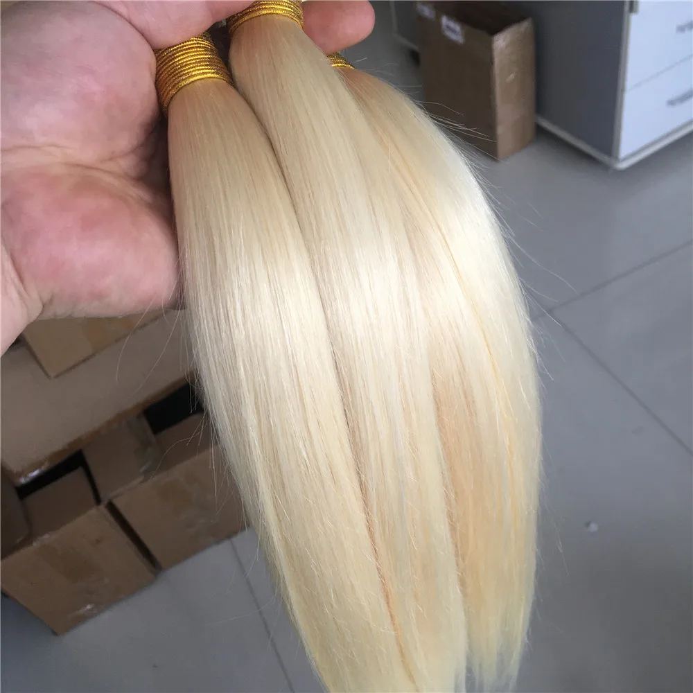 613  Blonde Bundles Straight Mongolian Hair Weaving  Bundles 1/3/4 Bundle Deals 100% Human Hair For Woman Remy Hair Extensions