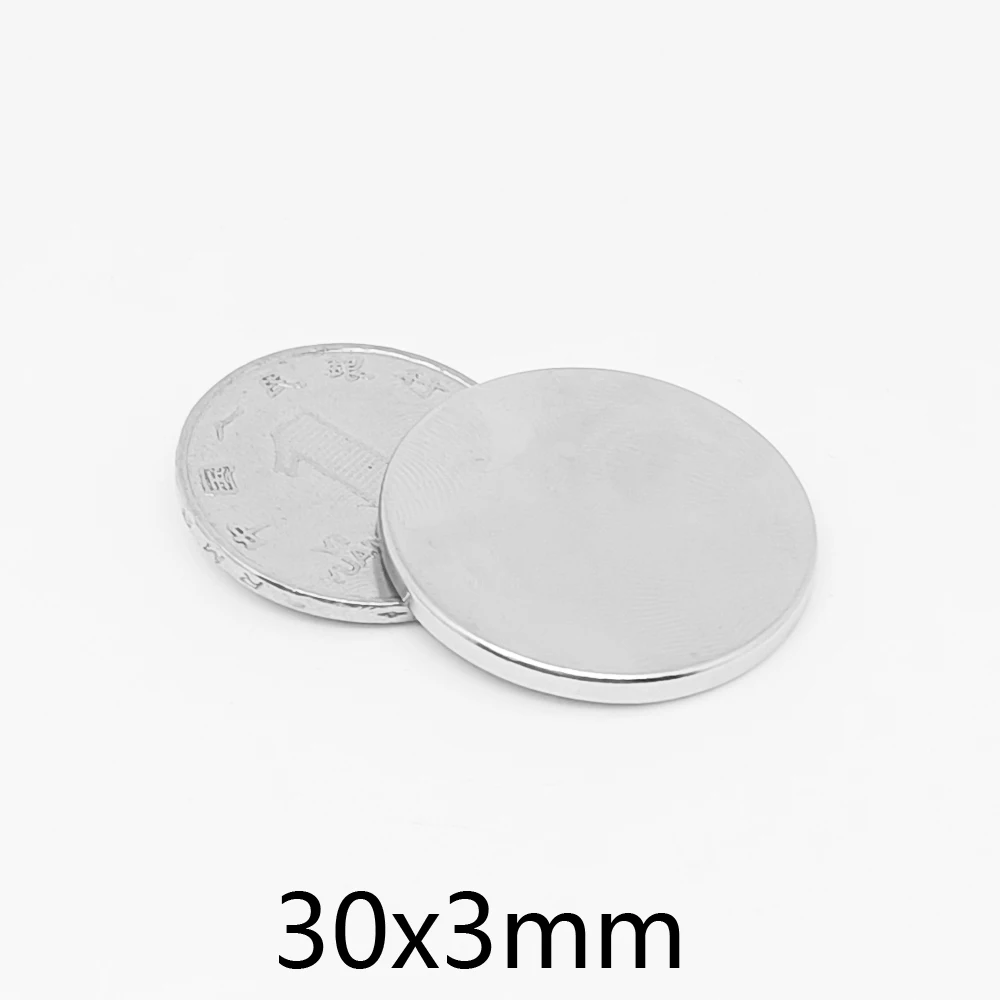 

2/5/10/20/30pcs 30x3 mm Strong Cylinder Rare Earth Magnet 30mmX3mm Round Neodymium Magnets 30x3mm Big Disc Magnet 30*3 mm N35