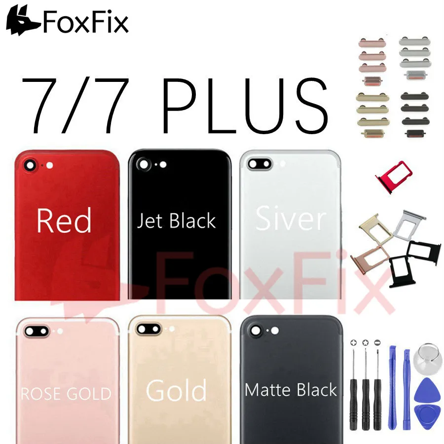 Задняя крышка для Apple iPhone 7 Plus задняя аккумулятора 7G/7 P сменная 7|Корпусы и рамки