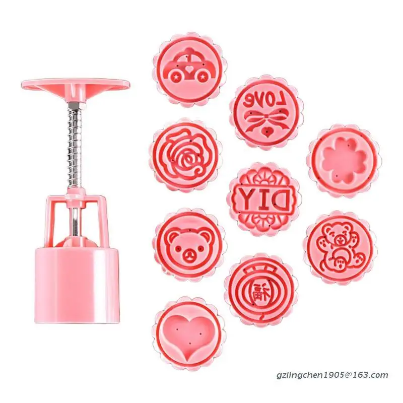 

Cookie Stamp Moon Cake Maker Moon Cake Mould Thickness Adjustable DIY Decoration