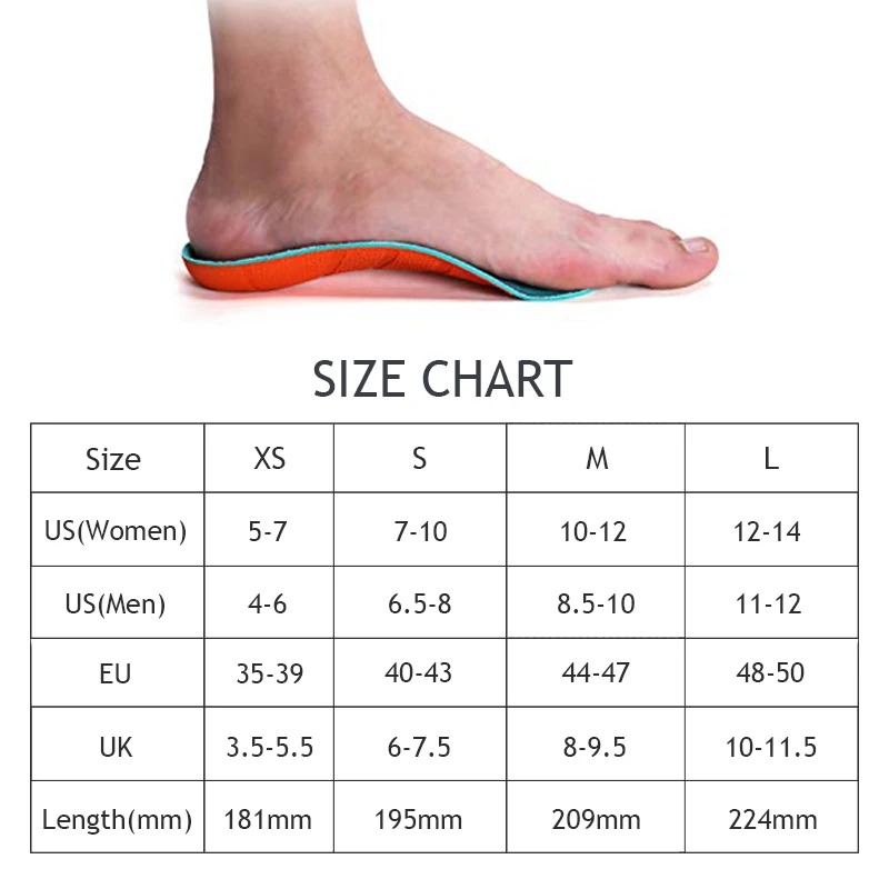

3/4 Orthotics Insoles Arch Supports Shoe Inserts for Plantar Fasciitis,Relief Heel Spur Pain, Flat Feet