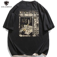 aolamegs oversized t shirt short sleeve mens t shirts japanese harajuku kanji pattern print tee shirt for men streetwear summer