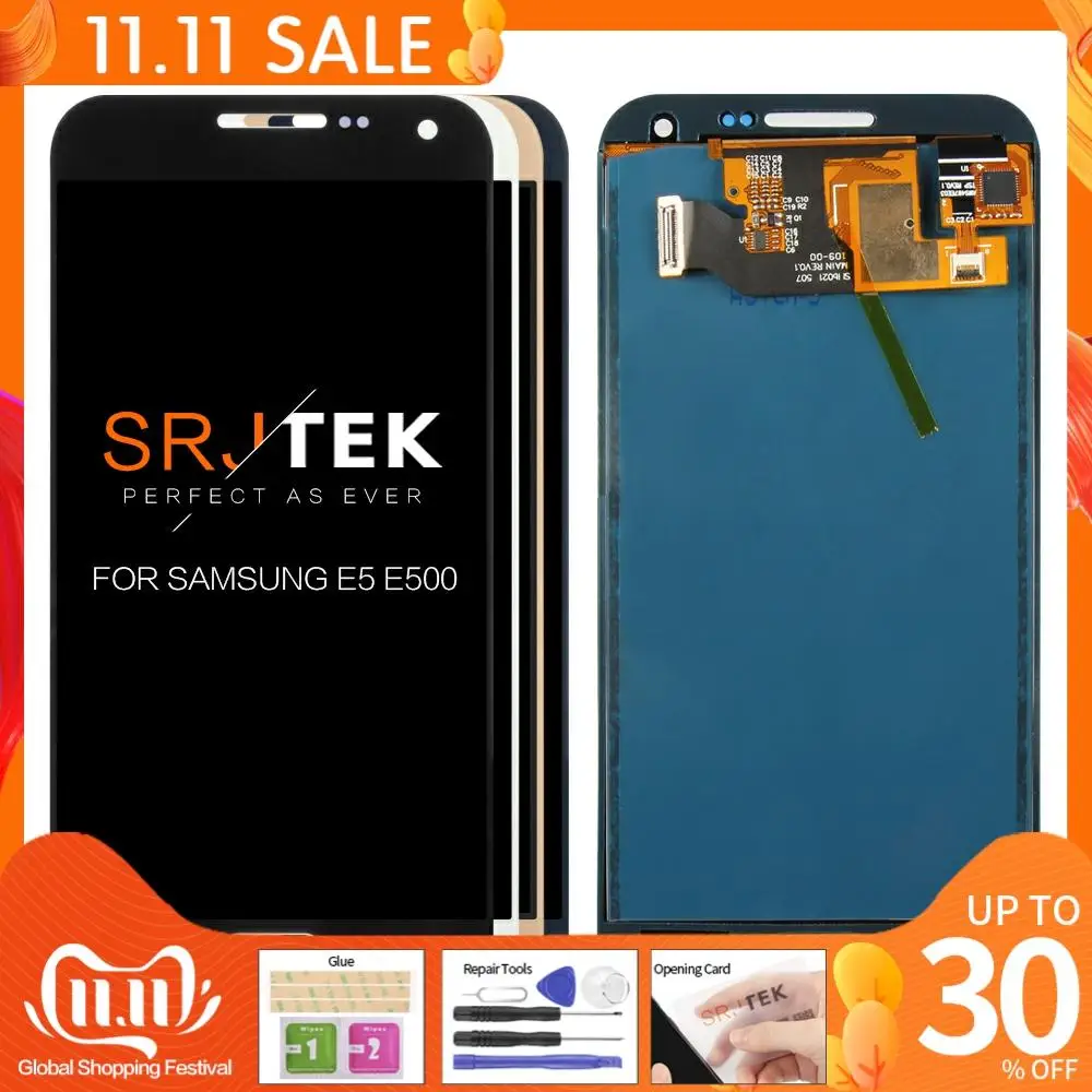 5 &quotЖК дисплей для Samsung Galaxy E5 E500 E500F E500H E500M ЖК сенсорный экран дигитайзер сборка