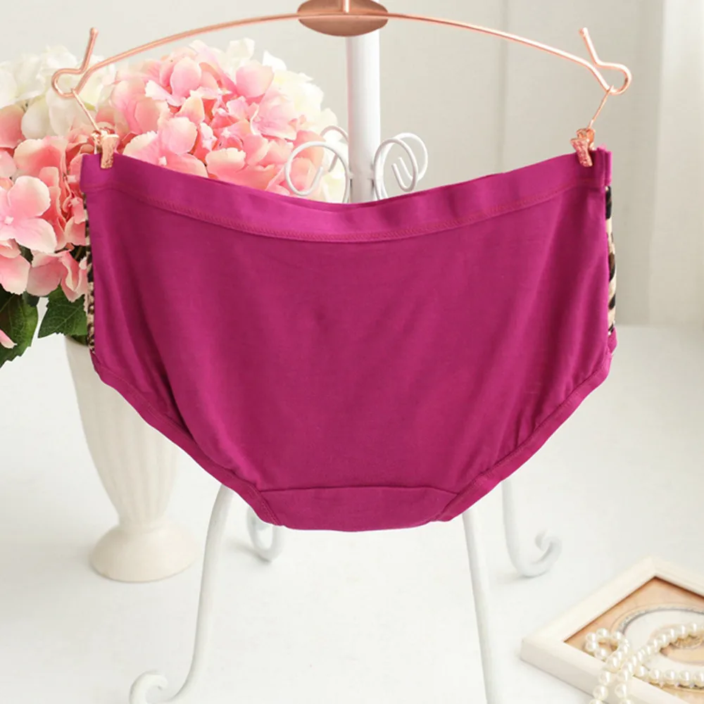 Женские бесшовные трусики с леопардовым принтом женское нижнее белье низкой