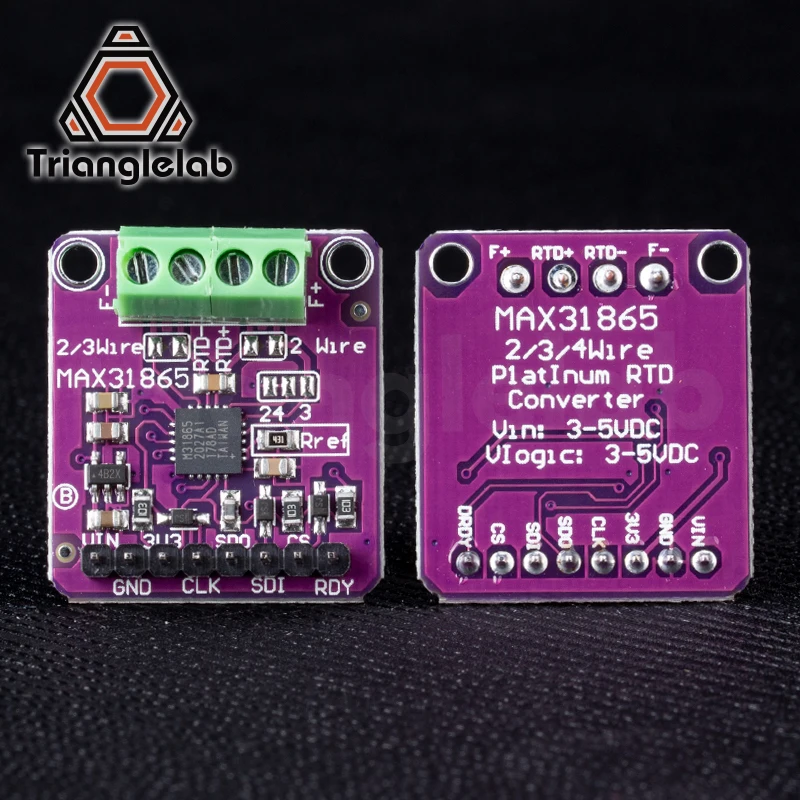 Плата преобразователя температуры и термопары trianglelab MAX31865 PT100 для Arduino 3 В ~ 5