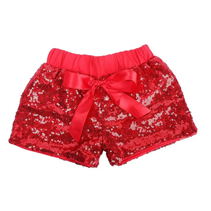 Новинка (комплект шорт) шорты с блестками для девочек летние блестящие бантиками
