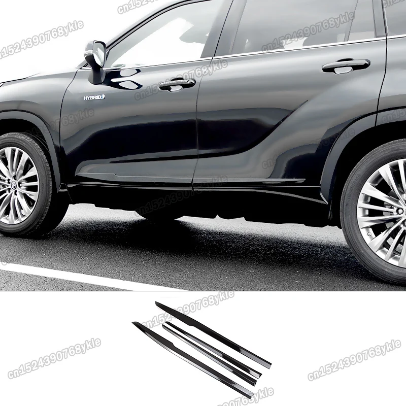 Комплект отделки края автомобильной двери из углеродного волокна для toyota highlander