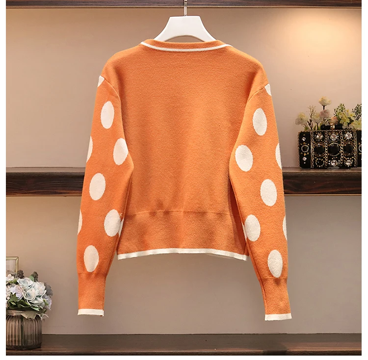 womens clothing New black top and skirt two piece set plus size winter sweater set women knitted suit
