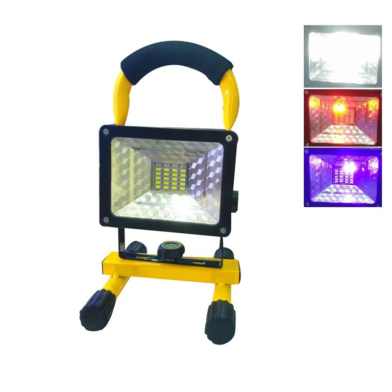 구매 충전식 휴대용 LED 투광 조명, 30W 보안 야외 작업 조명 램프 G10 구매 충전식 휴대용 LED 투광 조명, 30W 보안 야외 작업 조명 램프 G10