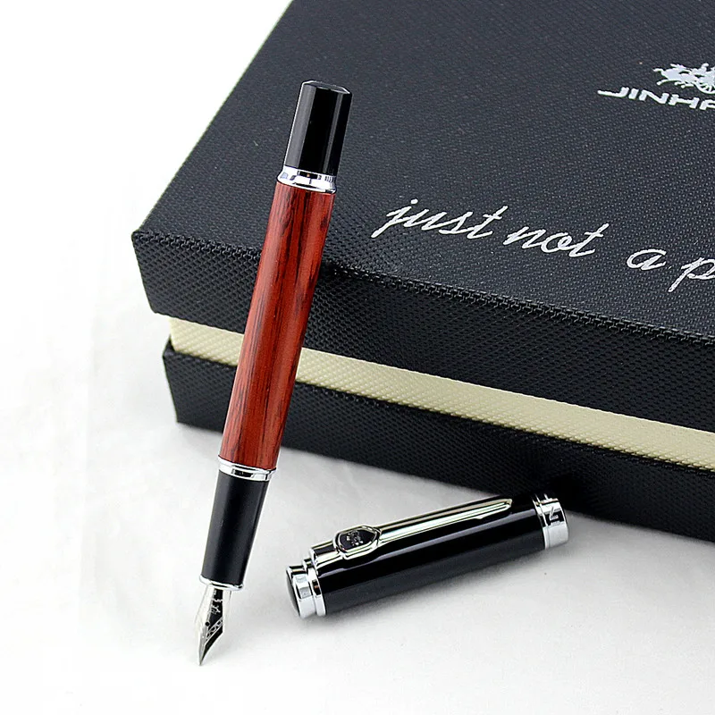 Перьевая ручка розовое дерево 0 5 мм сменные чернила сменный преобразователь