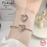 trend s925 sterling silver high quality jewelry 11 copyswan starry night bracelet star moon whole set elegant gift with logo