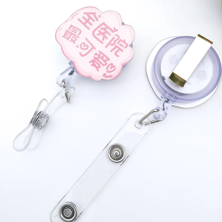 1 шт. акриловый значок медсестры катушка выдвижной Бейдж держатель значка