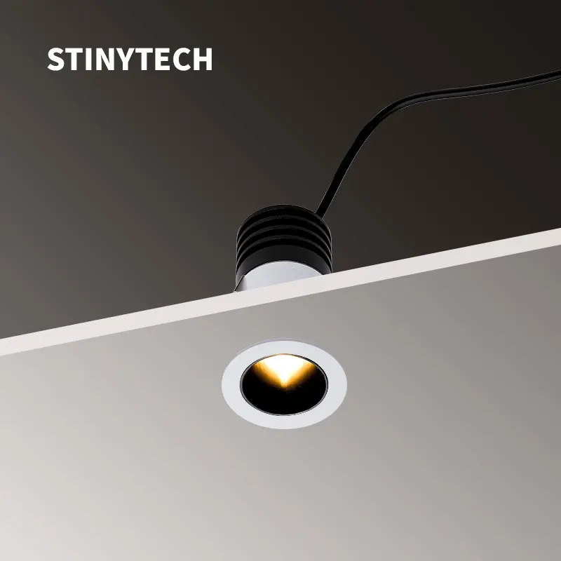 

Мини-прожектор STINYTECH, 7 Вт, Встраиваемый прожектор, узкий луч, угловой потолочный светильник с OSRAM светодиодами для Кабинета