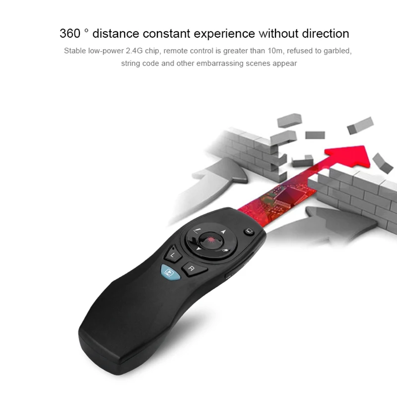 Viboton A3 портативный беспроводной презентатор Ppt Презентация слайд пульт дистанционного управления ручка безбарьерная стена 65 м