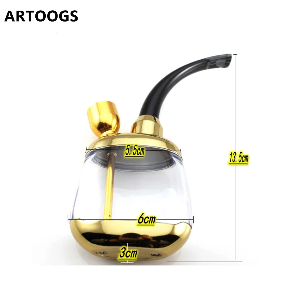 

Artoo Mini Tobacco Pipe Filter Shisha Hookah Double Circulation Water Tobacco Pipe Types Cigarette Holder Pipe For Smoking Weed