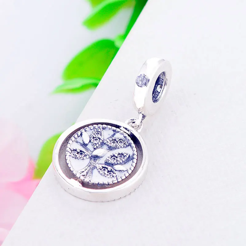 925 пробы Кулон из бисера с Серебряной Эмалью и цирконием древо жизни подходит для