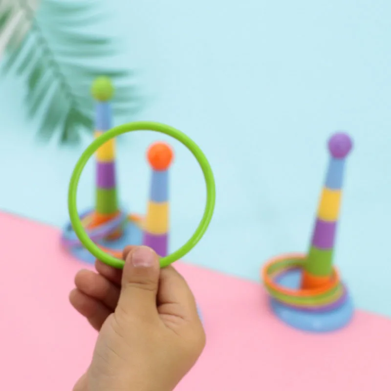 Hoop Ring Toss Plastic Garden Game Pool Toy Outdoor Fun Set Toys For Children Kids Gift | Игрушки и хобби