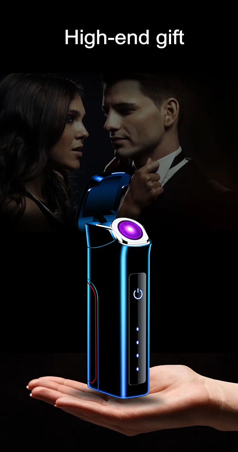 Плазменная Зажигалка Encircle Arc 800 мАч съемный большой аккумулятор Usb ветрозащитный