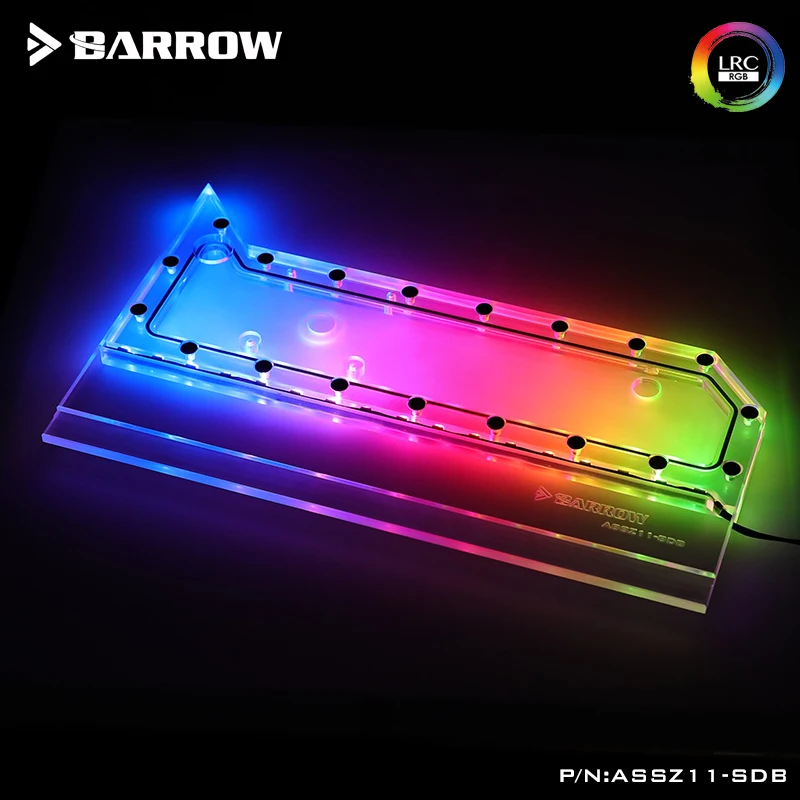 Verkauf Barrow Acryl Wasserstraße Board Als Wasser Kanal Verwenden Für ASUS Z11 Computer Fall Sowohl Für CPU Und GPU Block Gebäude RGB 5V 3PIN