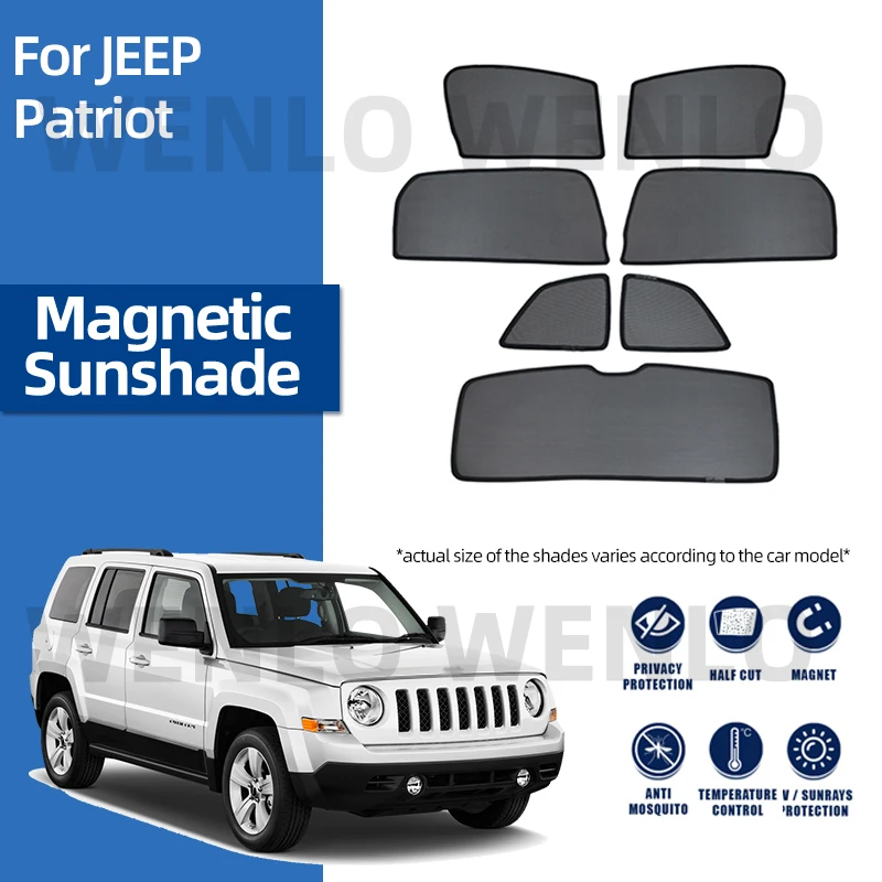 

For JEEP Patriot Magnetic Curtain Mesh Car Windshield Sunshade Front Window Sunscreen Visor Windscreen Sun Shield Special Cover