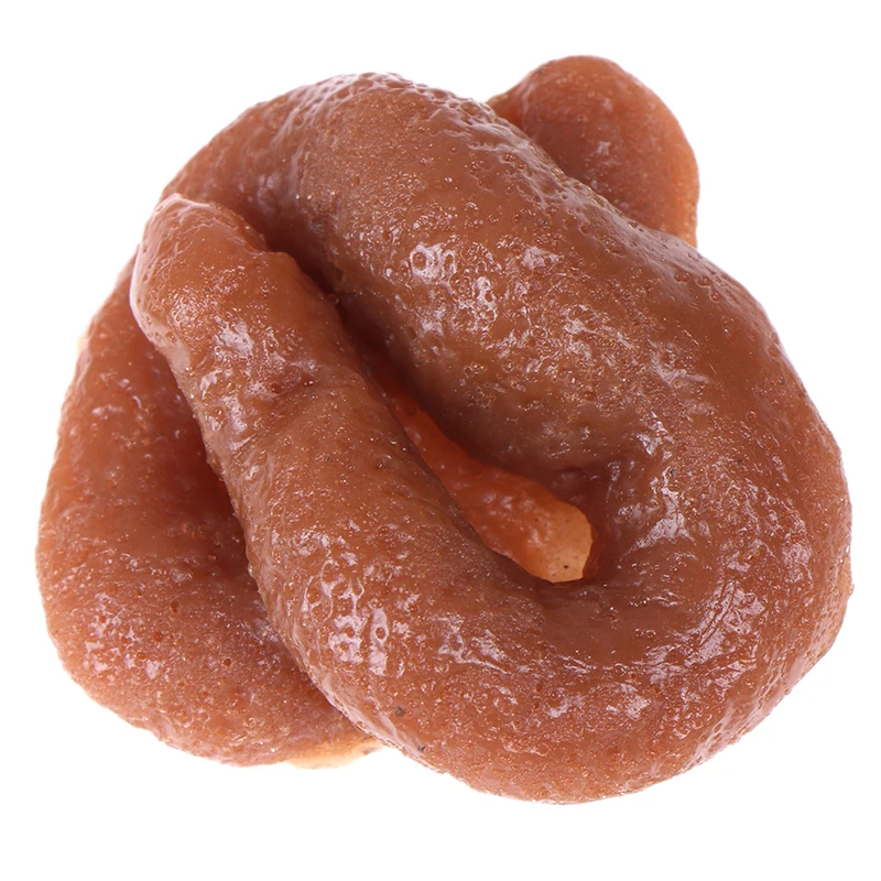 

1pcs Gag Joke Gadget Toy Funny Realistic Sticky Mischief Turd Gag Shits Poop Fake Feces Turd Classic Shit and fly Practical