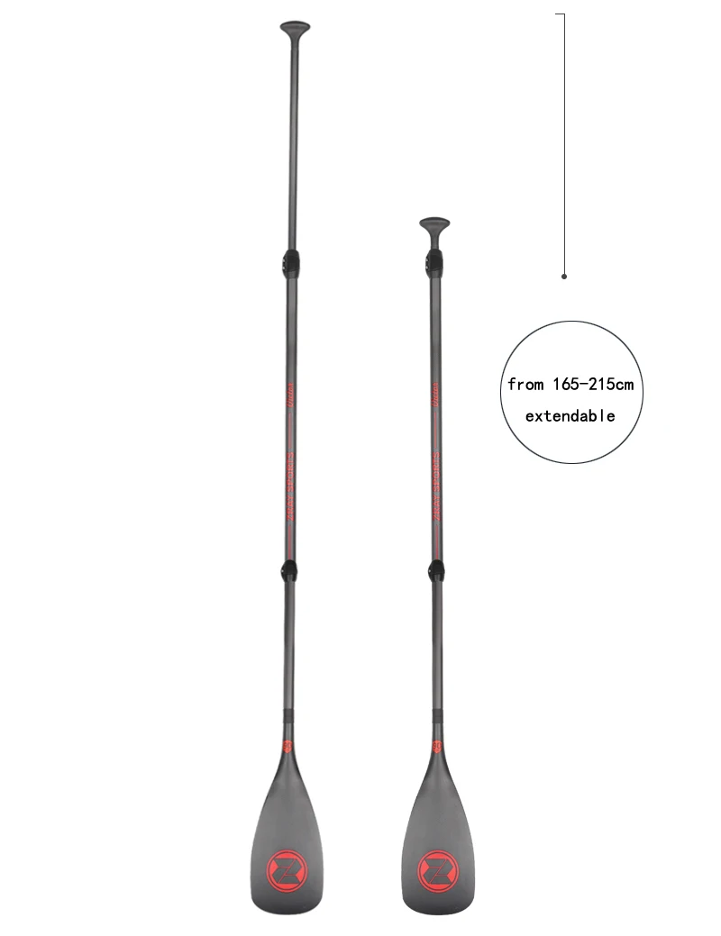 Полностью углеродистая 720g только Z RAY 165-215 см длина регулируемая для надувной доски sup подставка весло доска аксессуар для серфинга лодка