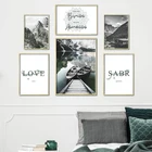 Пейзаж на холсте, настенные художественные постеры с изображением природы, гор, озера, каньона, шлея, галерея, для интерьера гостиной