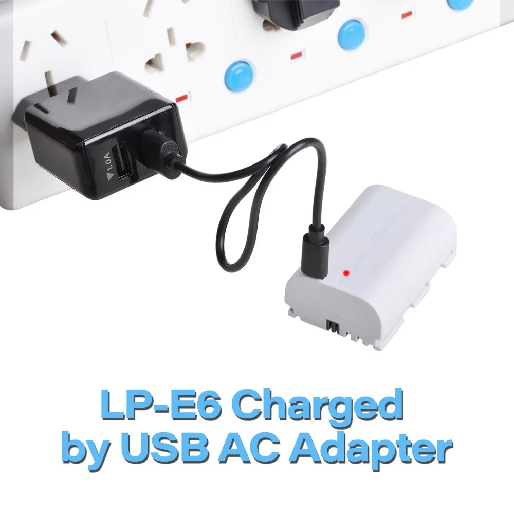 1 шт. 2800 мАч usb зарядное LP-E6 LP E6 LPE6 LP E6N аккумулятор для камер Canon 5D Mark II III 7D 60D EOS 6D 70D 80D EOS 5DS R