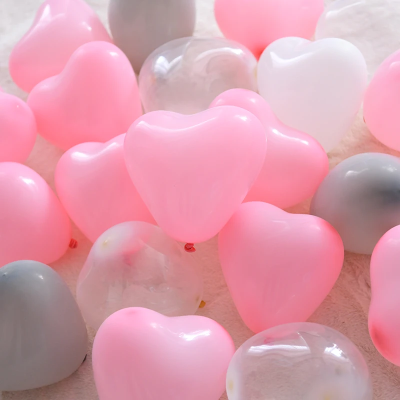 10/20 шт. 10 дюймов цветные латексные воздушные шары в форме сердца макарон вечерние