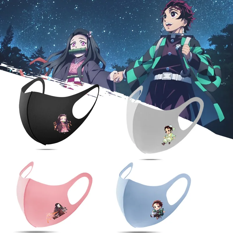 Маска Рассекатель демонов: Kimetsu no Yaiba аниме мультфильм моющийся
