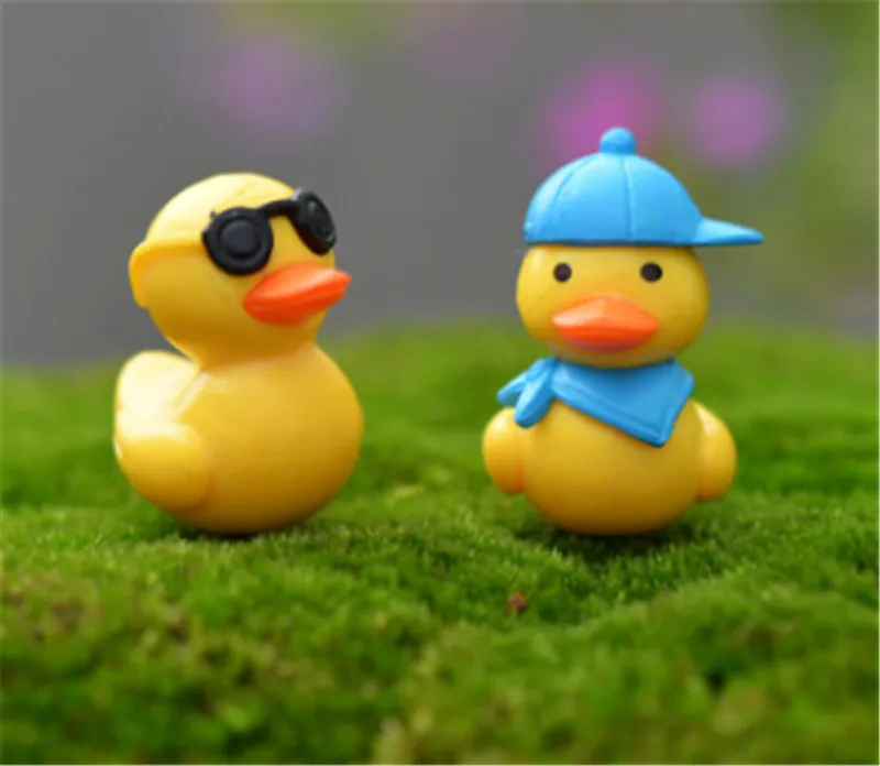 1 шт. мини грибные кролики утки черепаха садовое украшение миниатюрное растение