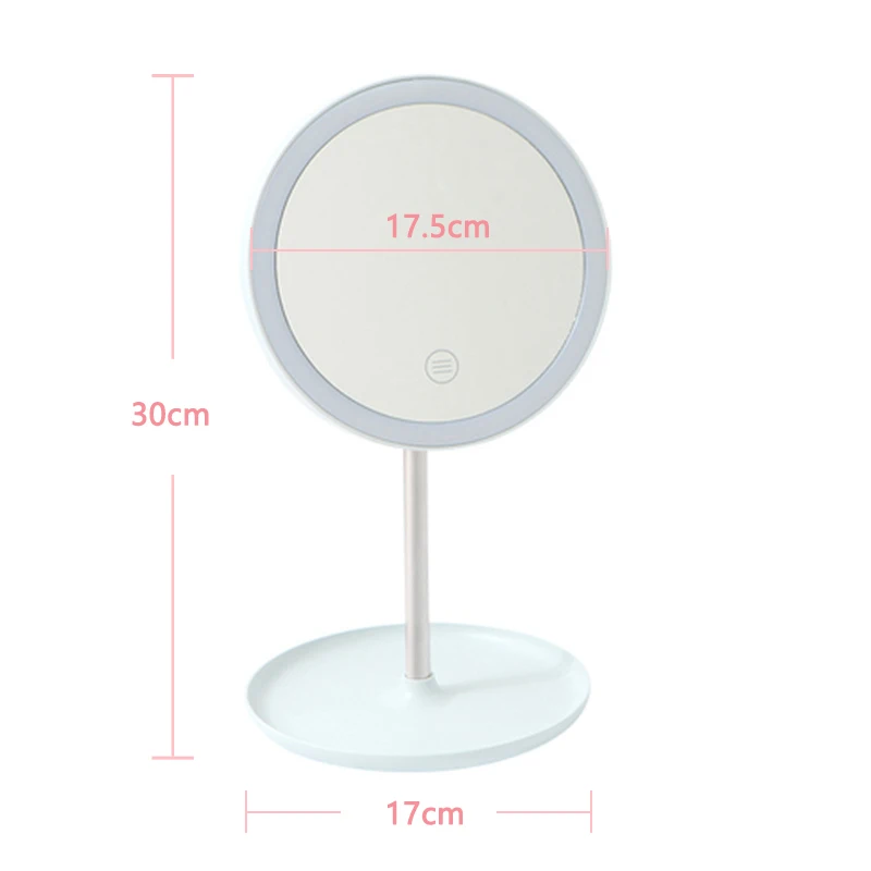 Настольный складной красота туалетный светильник Зеркало для нанесения макияжа