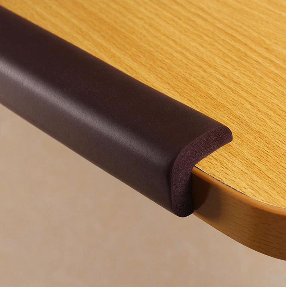 2 M Child Safety Table Corner Protector Soft Foam Bumper Kid Cushion Pad Crash Bar Strip Baby Furniture Corners Angle Protection