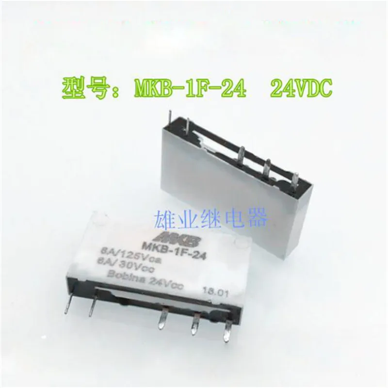 

24V Реле MKB-1F-24 MKB1F24 MKB 1F 24 24VDC 6A 5PIN