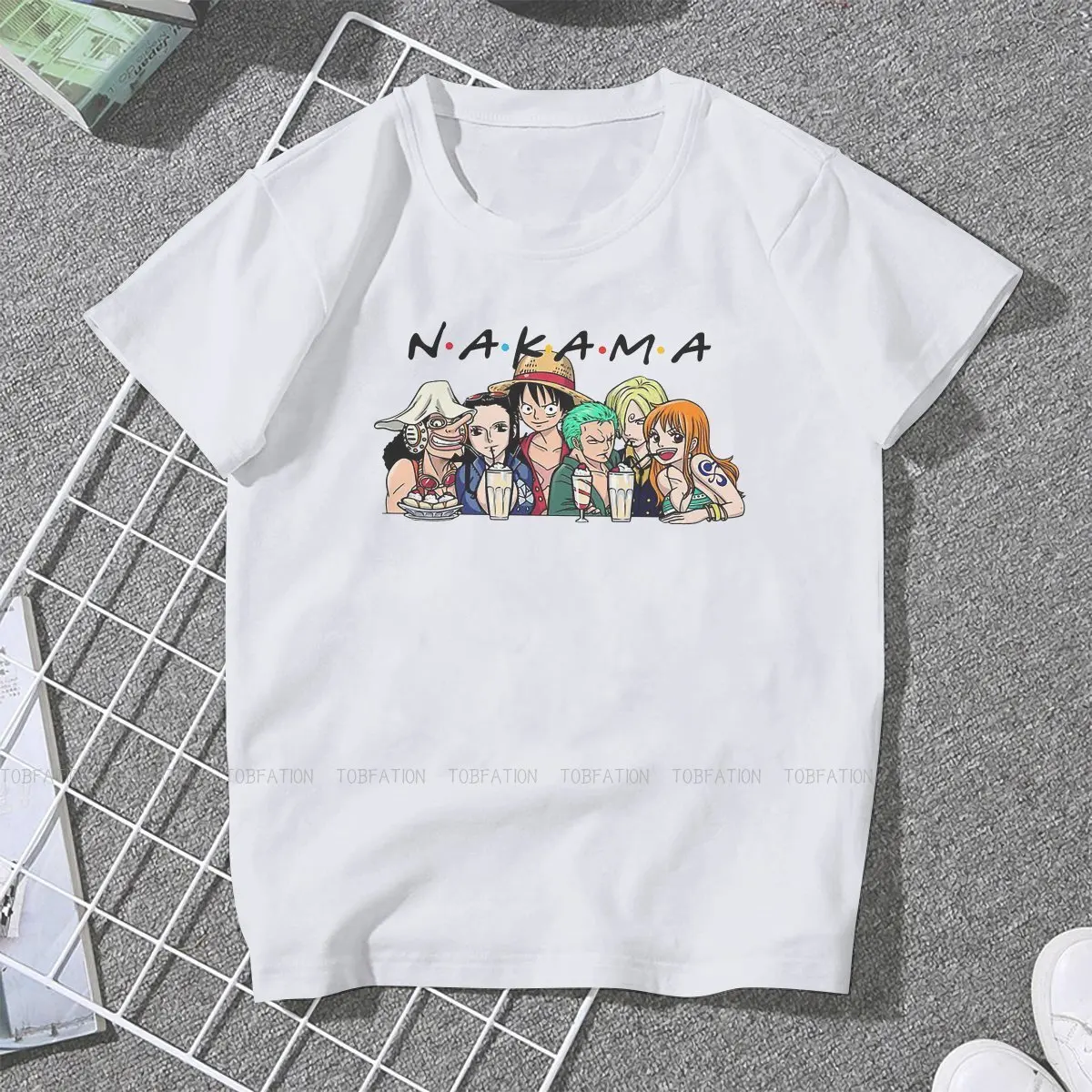 

Женская Слитная футболка Nakama Kawaii для девочек аниме 5XL Блузы Харадзюку повседневные винтажные Топы с коротким рукавом большого размера