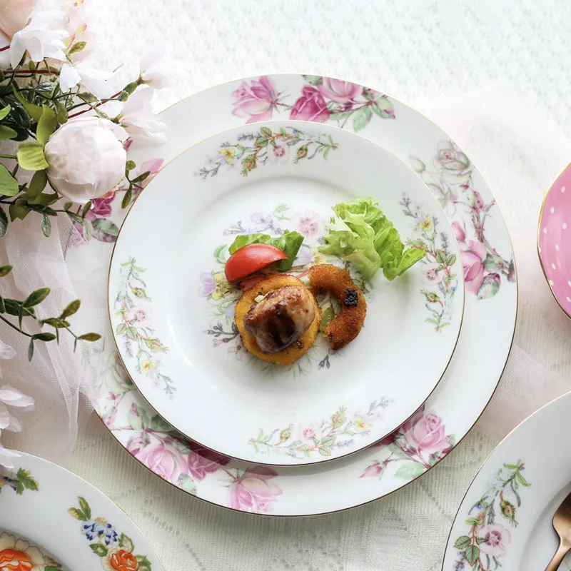 Ковбойская обеденная тарелка из костяного фарфора креативная плоская для стейка