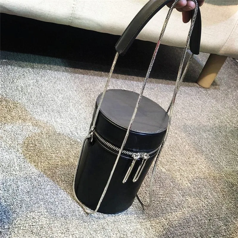 

Personalized Small Bucket Bag 2021 Women High Quality Leather Chain Shoulder Bag Designer Ladies Wild Handbag Mobile Phone Bags
