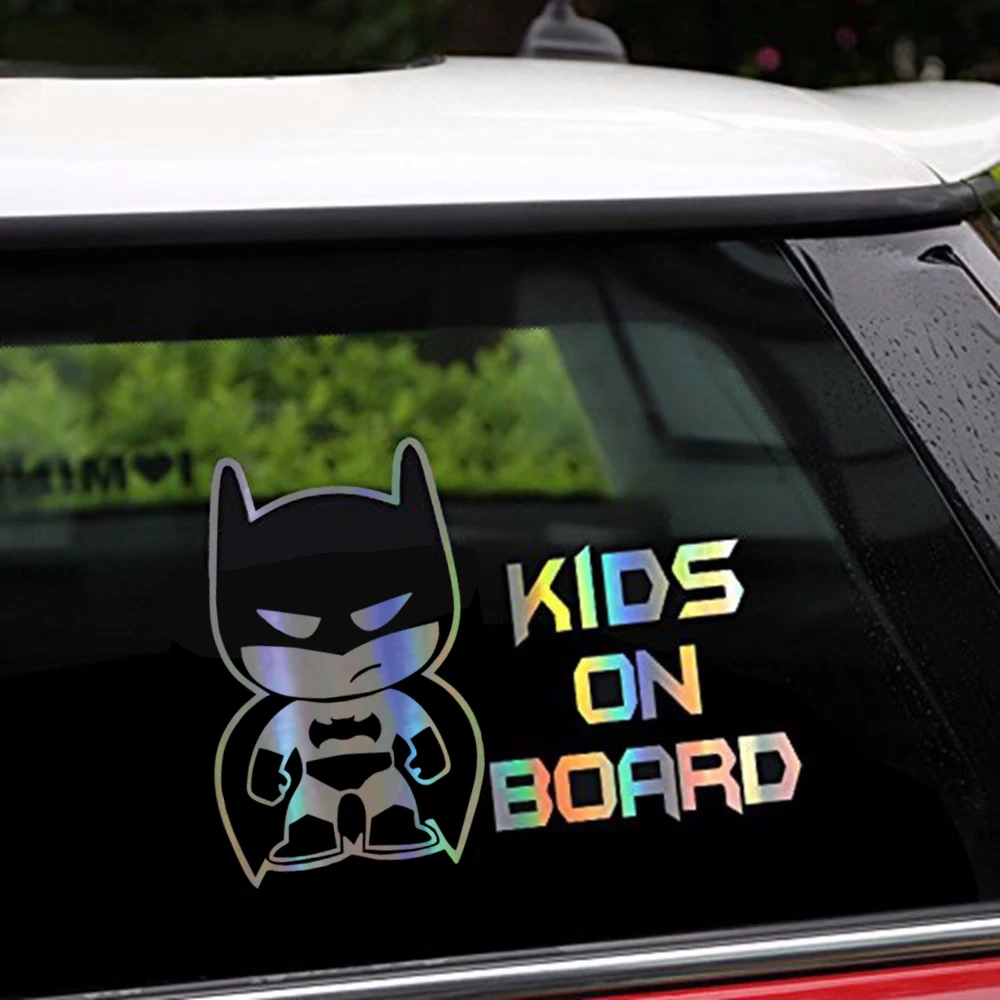 Автомобильная наклейка для детей детская на доску светоотражающая лазерная 3D