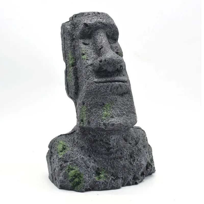 Абстрактный рыбы в аквариуме украшения (декор) статуя с острова Пасхи орнамент |