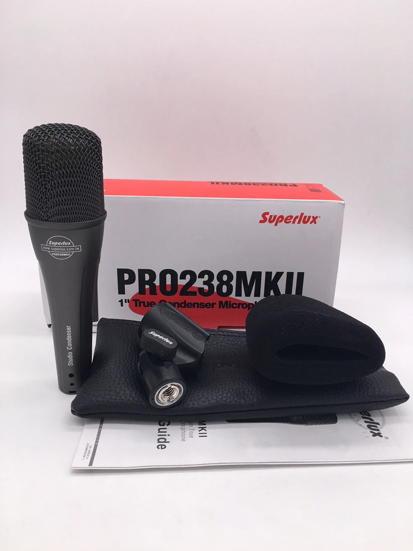 Новый суперлюкс PRO238MKII большой мембранный конденсаторный микрофон