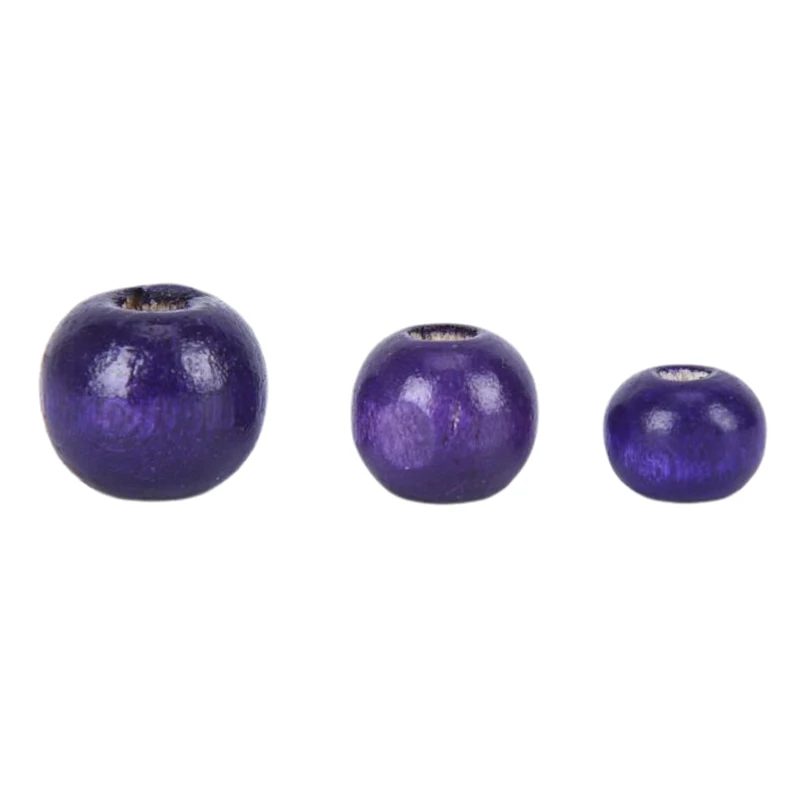 

200/Pcs Natural Round Wood Beads Mixed Natural Wooden Spacer Beads For DIYbJewelry Making Handmade Bracelet Beaded 8/10/12mm