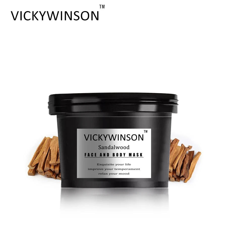 

VICKYWINSON Sandalwood scrub cream 50g Scrub Sea Salt Exfoliating Massage Cream Anti Body Scrub Moisturizing Body Treatment