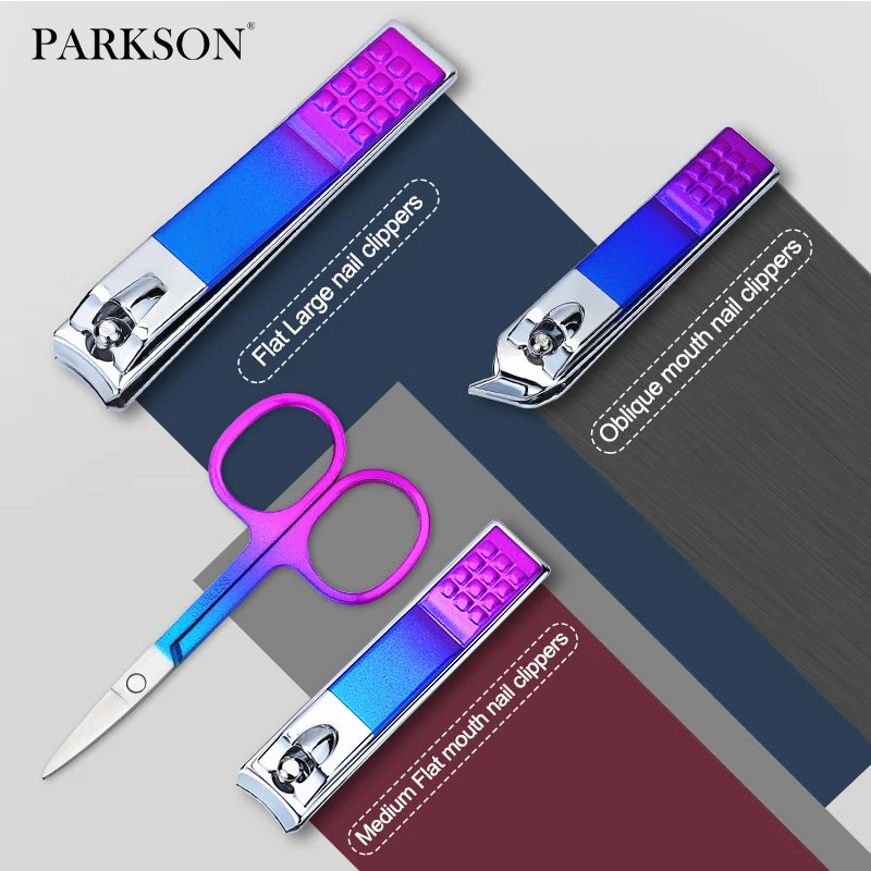 

Parkson профессиональные ножницы для ногтей маникюрный набор, высококачественные ножницы из нержавеющей стали для кутикулы