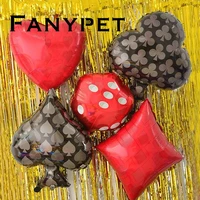 1050pcs playing card helium foil balloons heart diamond club spade shape air balls event party suppliers kids inflatable toys