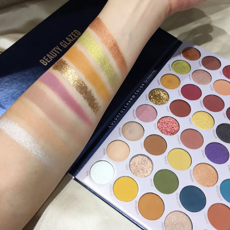 40 цветов Красота глазурованная разворота планеты тени для век Палитра Макияж