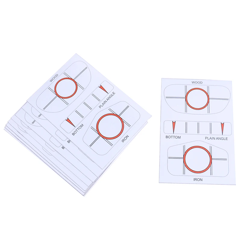 10Pcs White Golf Tape Club Target Label Impact Labels Sticker Driver Iron Sweet Dot Test Paper Accessories | Спорт и развлечения