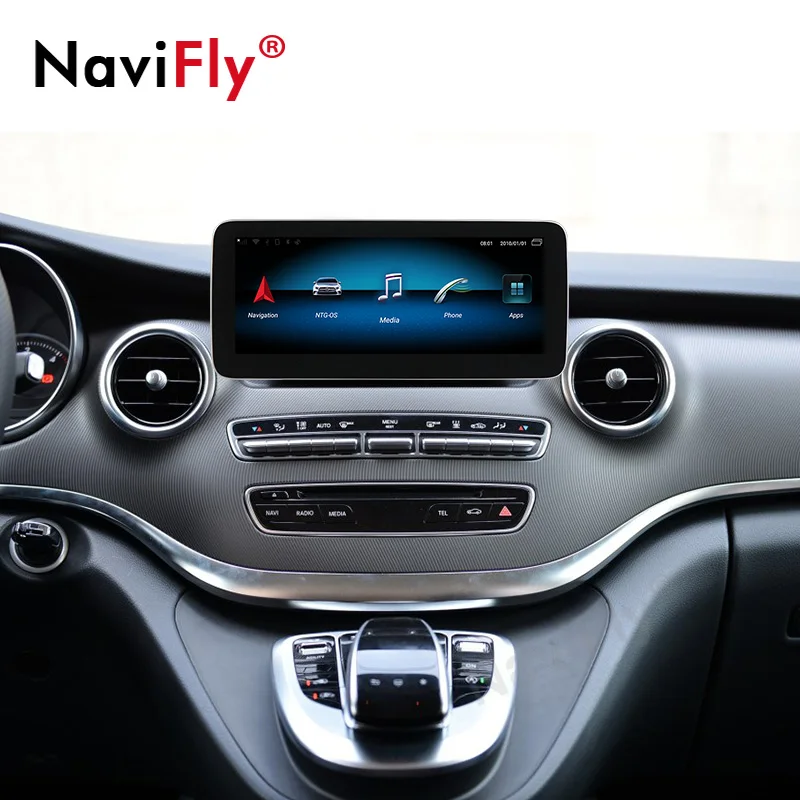 NaviFly 8GB For Benz C-Class W205/GLC-Class X253/V-Class W446 2015-2018 NTG 5 Android Car Multimedia Video Player Navigation GPS |