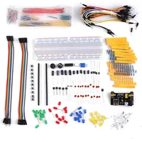 electronics component basic starter kit with 830 tie points breadboard tool